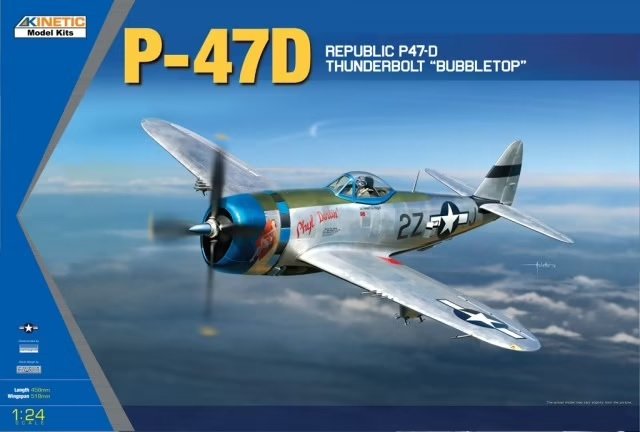 Kinetic K3207 Republic P-47D Thunderbolt "Bubbletop" 1/24