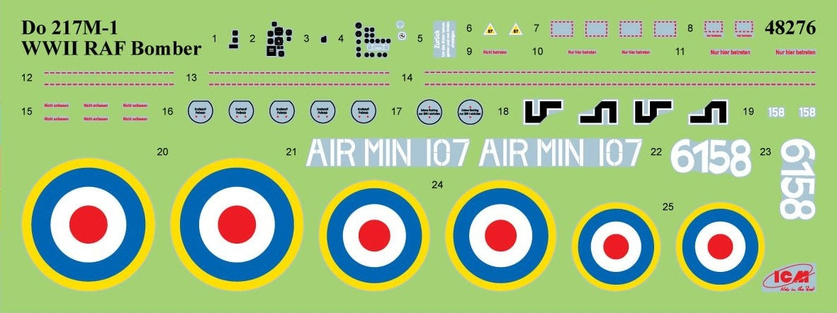 ICM 48276 Do 217M-1 WWII RAF Bomber 1/48