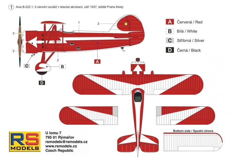 RS Models 94001 Avia B-222 1/72 – imagen 8
