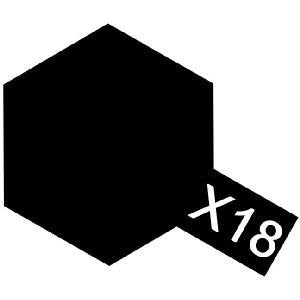 Tamiya X18 Semi Gloss Black (81518) Acrylic paint 10ml – Bild 2