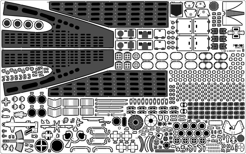 Pontos 48001F1 U-Boot Type VII C Detail up set 1/48 – imagen 8