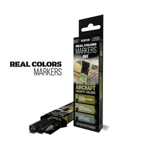 AK Interactive RCM109 WWII ALLIED AIRCRAFT COCKPIT COLORS – RC MARKERS SET RCM022 RCM023 RCM028 – zdjęcie 2