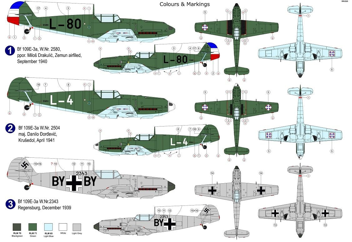 AZ Model AZ7688 Bf 109E-3 „In Yugoslavian service“ 1/72 – immagine 2