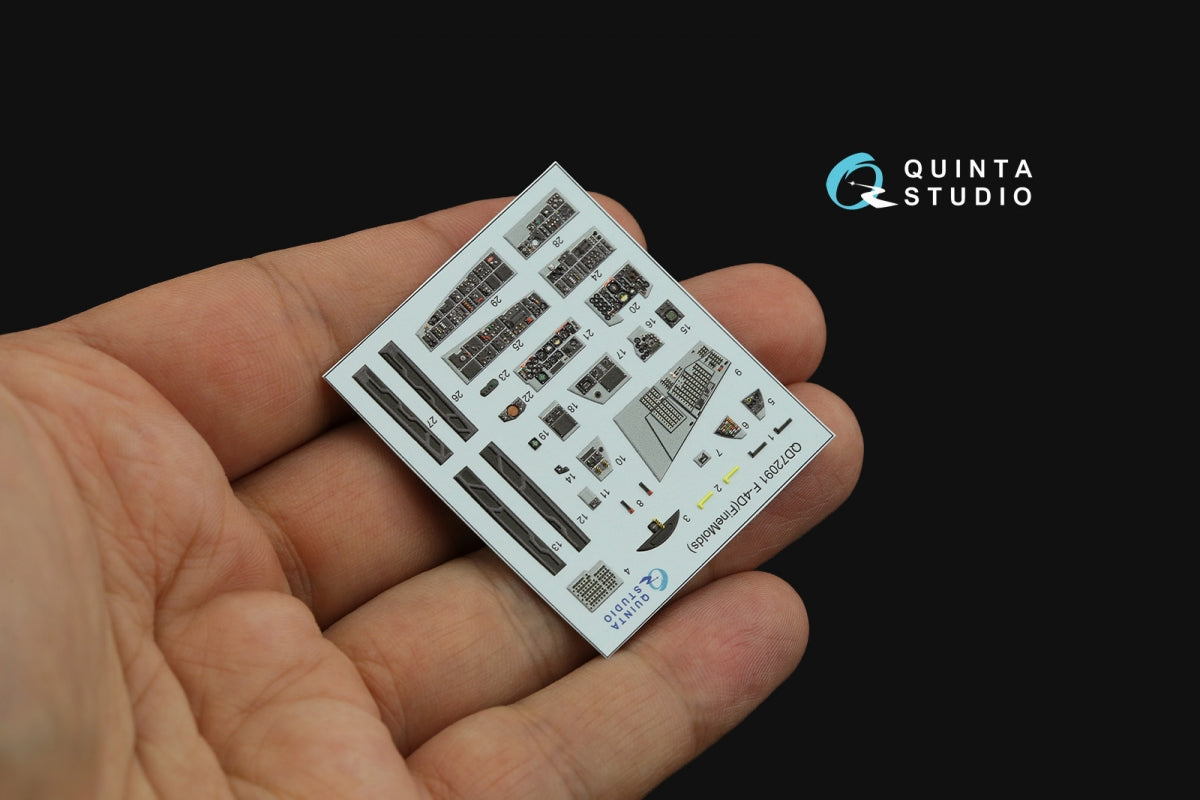 Quinta Studio QD72091 F-4D 3D-Printed &amp;amp; coloured Interior on decal paper (Fine Molds) 1/72 – imagen 5