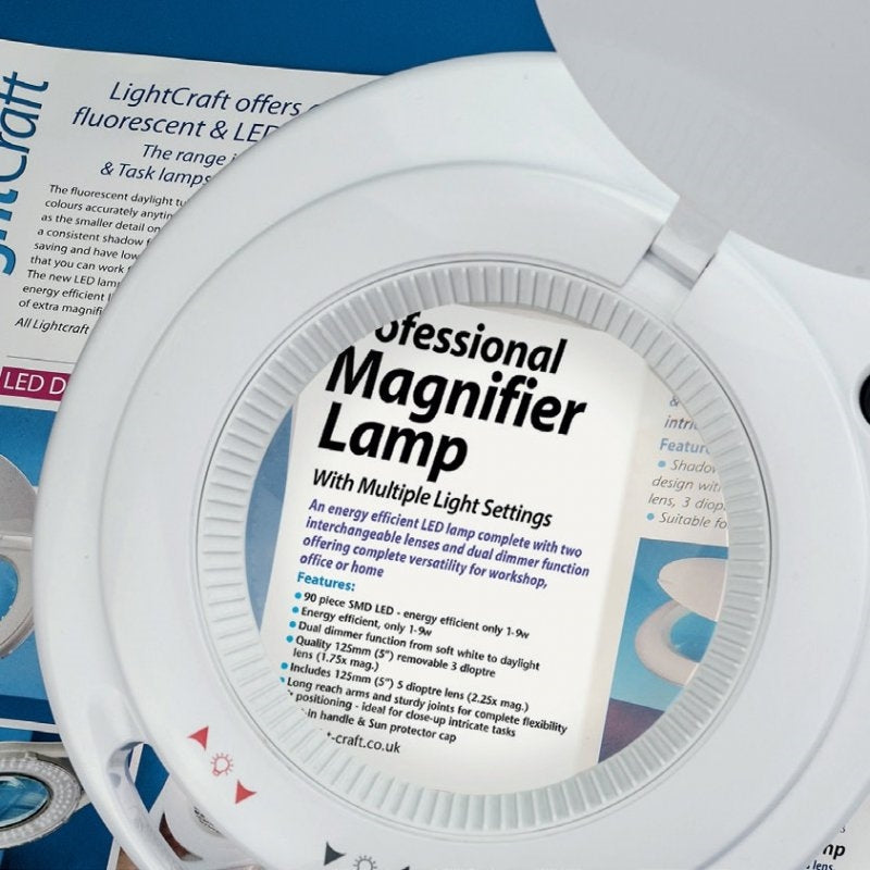Lightcraft LC9090LED-EU LED Magnifier Lamp - 3 / 5 Diopter / Lampa Powiększająca 3 / 5 Dioptrii – Bild 4