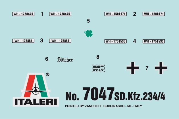 Italeri 7047 Sd. Kfz. 234/4 1/72 – imagen 9