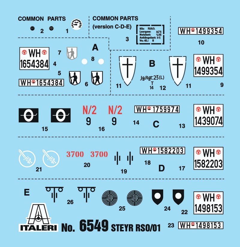 Italeri 6549 STEYR RSO/01 with GERMAN SOLDIERS 1/35 – imagen 3