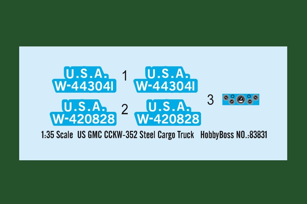 Hobby Boss 83831 US GMC CCKW-352 Steel Cargo Truck 1/35 – imagen 4