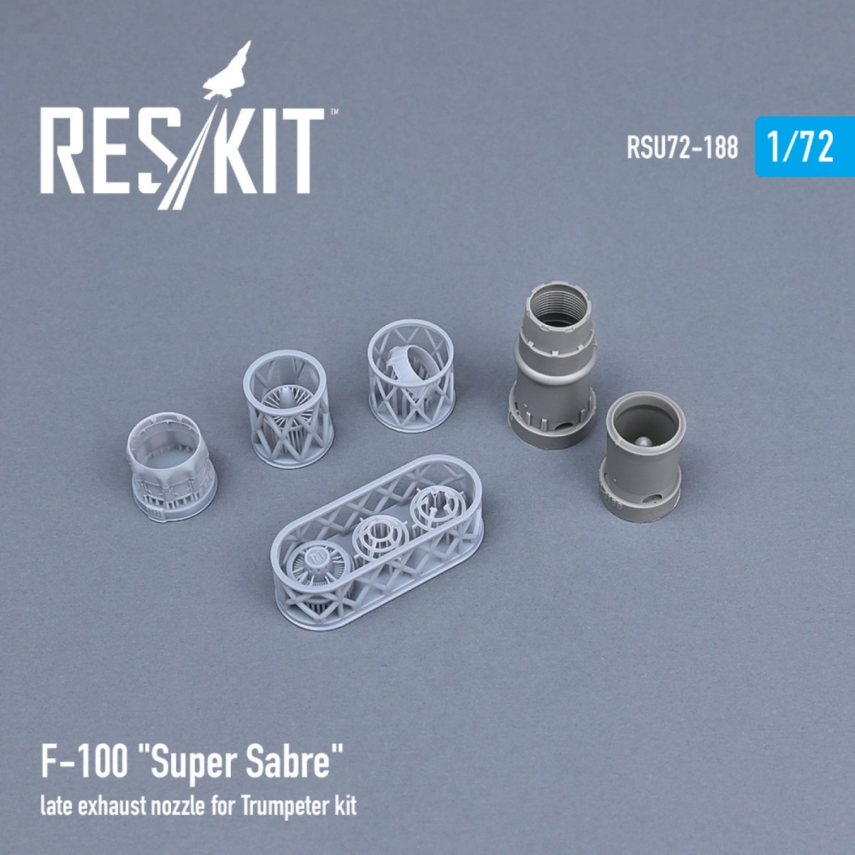 RESKIT RSU72-0188 F-100 &amp;quot;SUPER SABER&amp;quot; LATE EXHAUST NOZZLE FOR TRUMPETER KIT 1/72 – image 3