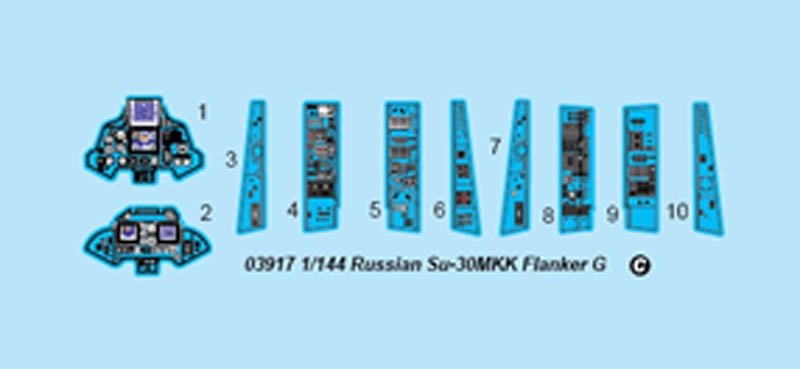 Trumpeter 03917 Russian Su-30MKK Flanker G 1/144 – imagen 7