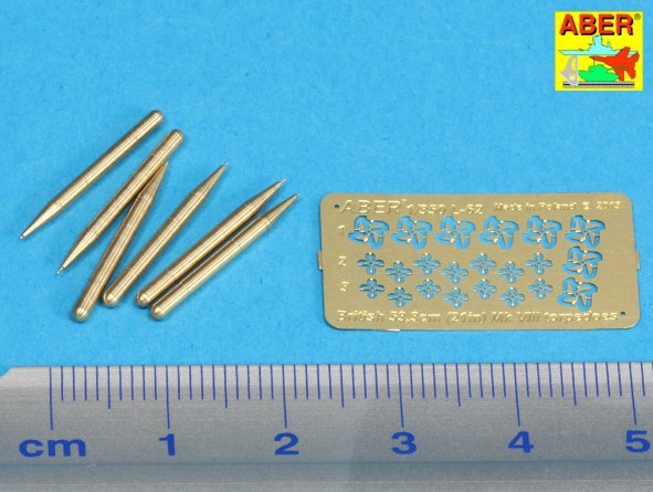 Aber 350L-62 Set of 6 British torpedoes 53,3cm MK.VIII 1/350 – zdjęcie 2