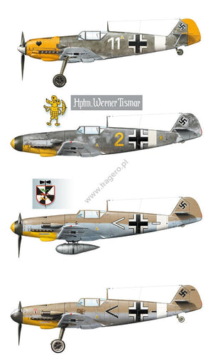 Kagero 15034 Messerschmitt Bf 109s over the Mediterranean Part I (kalkomania/decals) EN/PL – Bild 9