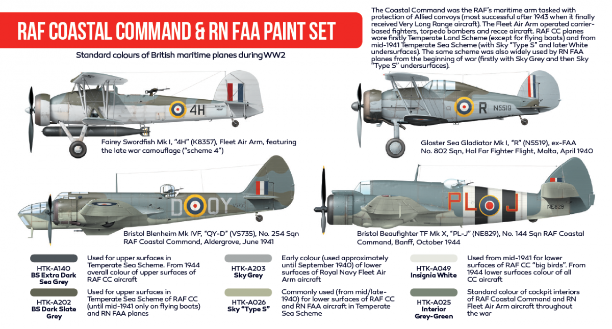 Hataka HTK-AS49 RAF Coastal Command &amp;amp; RN FAA paint (6x17ml) – immagine 2
