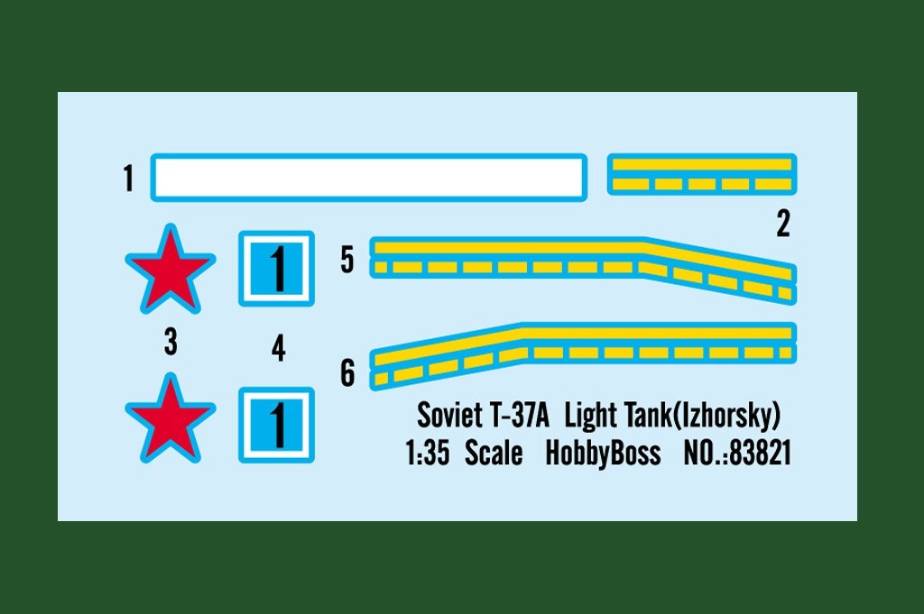 Hobby Boss 83821 Soviet T-37A Light Tank (Izhorsky) 1/35 – imagen 3
