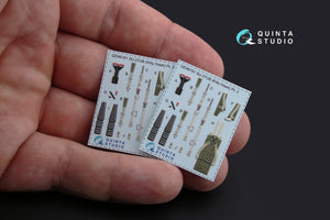 Quinta Studio QD48181 Su-27UB 3D-Printed coloured Interior on decal paper (for KittyHawk kit) 1/48 – immagine 3