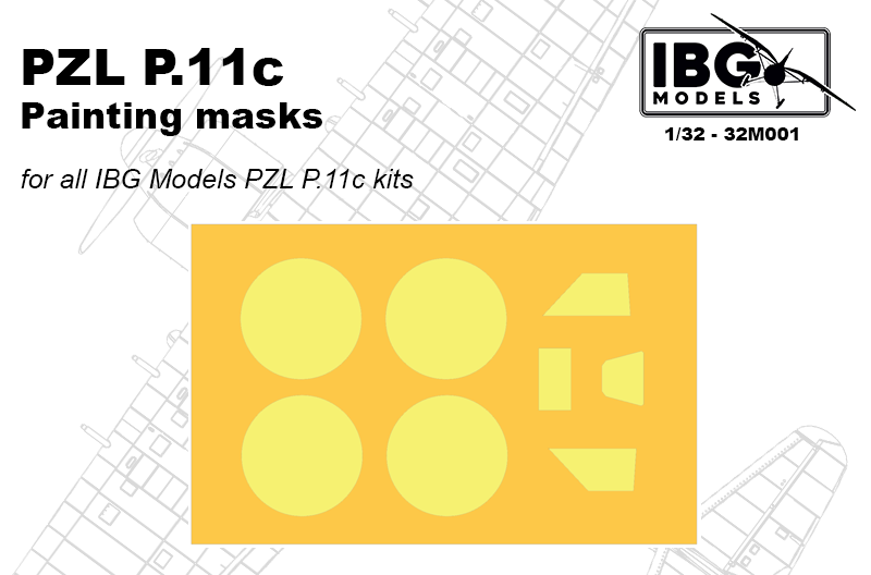 Masques de peinture IBG 32M001 PZL P.11c 1/32