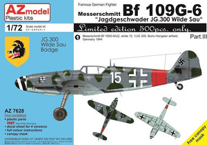 AZ Model AZ7628 Bf 109G-6 JG.300 Pt.III 1/72