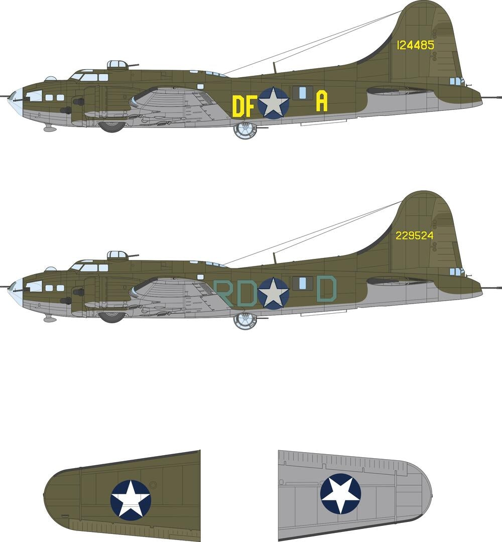 Eduard EX1170 Boeing B-17 F - US National Insignia & Code Letters (for Revell Kits) 1/48