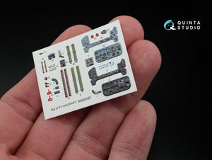 Intérieur imprimé en 3D et coloré sur papier décalcomanie Quinta Studio QD48066 La-5FN (pour kit Zvezda) 1/48 – image 2