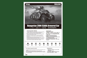 Hobby Boss 83866 Hungarian 39M CSABA Armored Car 1/35 – imagen 5