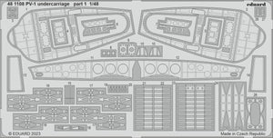 Eduard 481108 PV-1 undercarriage ACADEMY 1/48 – imagen 2