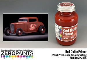 Zero Paints ZP-3036 Red Oxide Primer 120ml for Airbrushing – zdjęcie 2