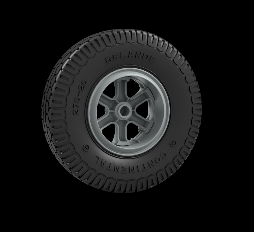 Panzer Art RE35-797 Sd.Kfz 8 Early front wheels (Continental) 1/35 – Bild 2