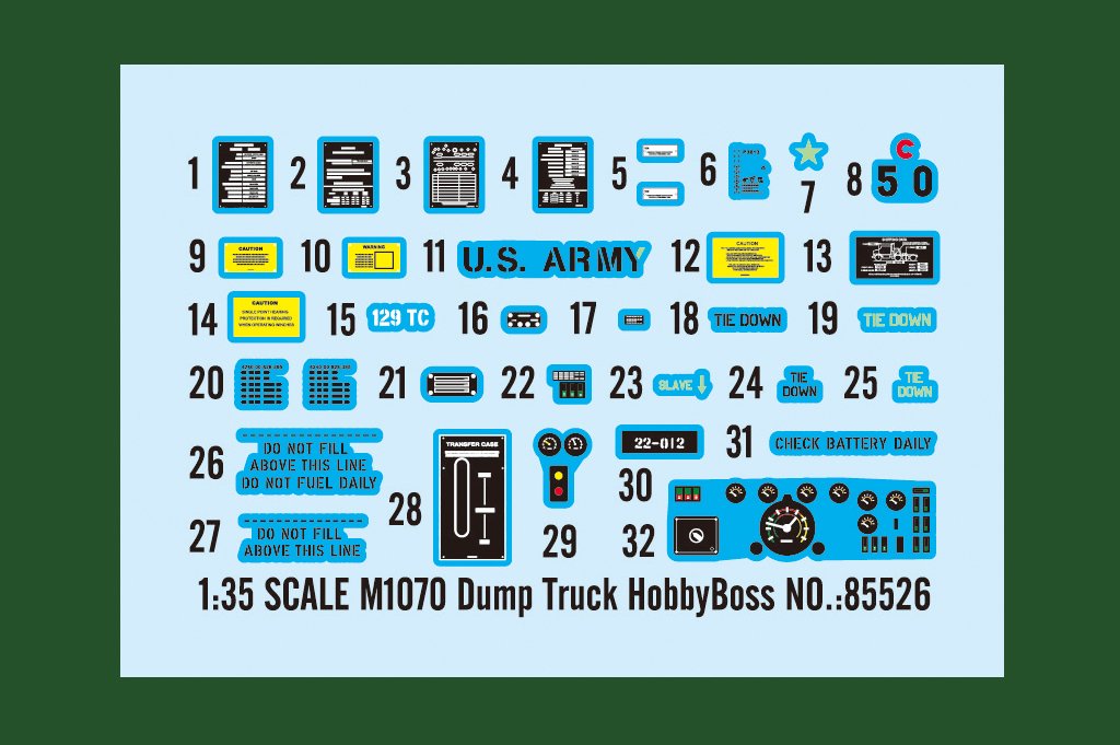 Hobby Boss 85526 M1070 Dump Truck 1/35 – immagine 3
