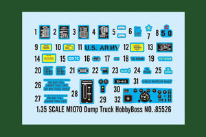 Hobby Boss 85526 M1070 Dump Truck 1/35 – immagine 3