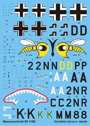 Techmod 48026 - Messerschmitt Bf 110D 1/48