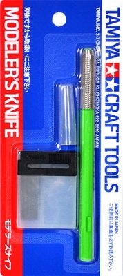 Tamiya 89980 Modelers Knife Light Green, nozyk modelarski 25 ostrzy