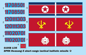 Trumpeter 01058 DPRK Hwasong 5 short-range tactical ballistic missile 1/35 – imagen 22