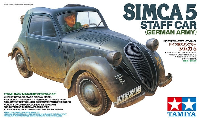 Tamiya 35321 Simca 5 Voiture d&amp;#39;état-major (1/35) – image 2
