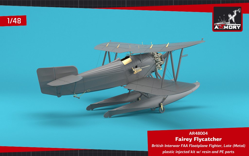 Armory Models 48004 Fairey Flycatcher British Interwar FAA Floatplane Fighter, Late (Metal) 1/48 – immagine 18