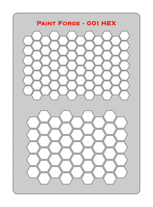 Paint Forge PFST001M STENCIL - HEX