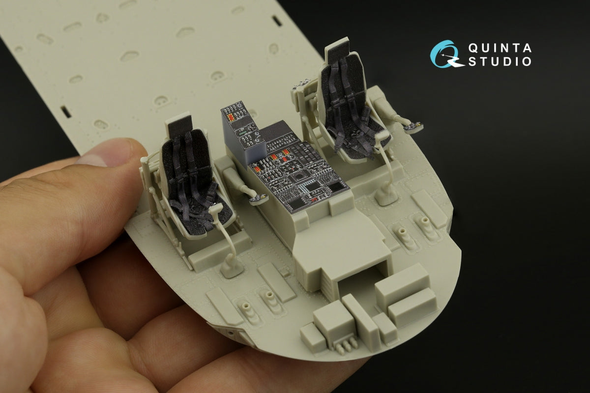 Quinta Studio QD+35108 MH-60L 3D-Printed &amp;amp; coloured Interior on decal paper (Kitty Hawk) (with 3D-printed resin parts) 1/35 – imagen 10