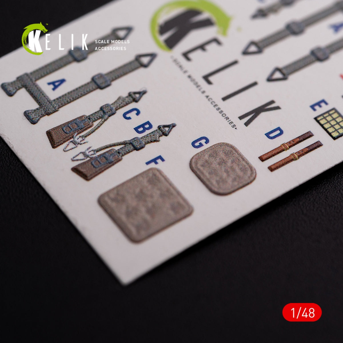 KELIK K48075 Messerschmitt Me-410 A1 interior 3D decals for Meng Model kit 1/48 – imagen 7