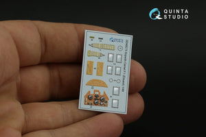 Quinta Studio QD48276 Sopwith Camel F.1 3D-Printed &amp;amp; coloured Interior on decal paper (Eduard) 1/48 – immagine 3