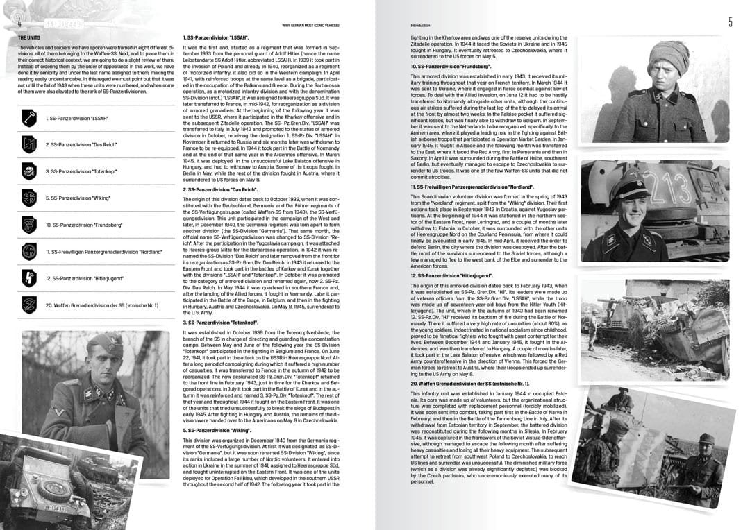 AK Interactive 514 WWII GERMAN MOST ICONIC SS VEHICLES. VOLUME 1 – immagine 4