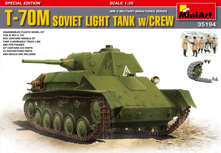 MiniArt 35194 T-70M Char léger soviétique avec équipage Édition spéciale