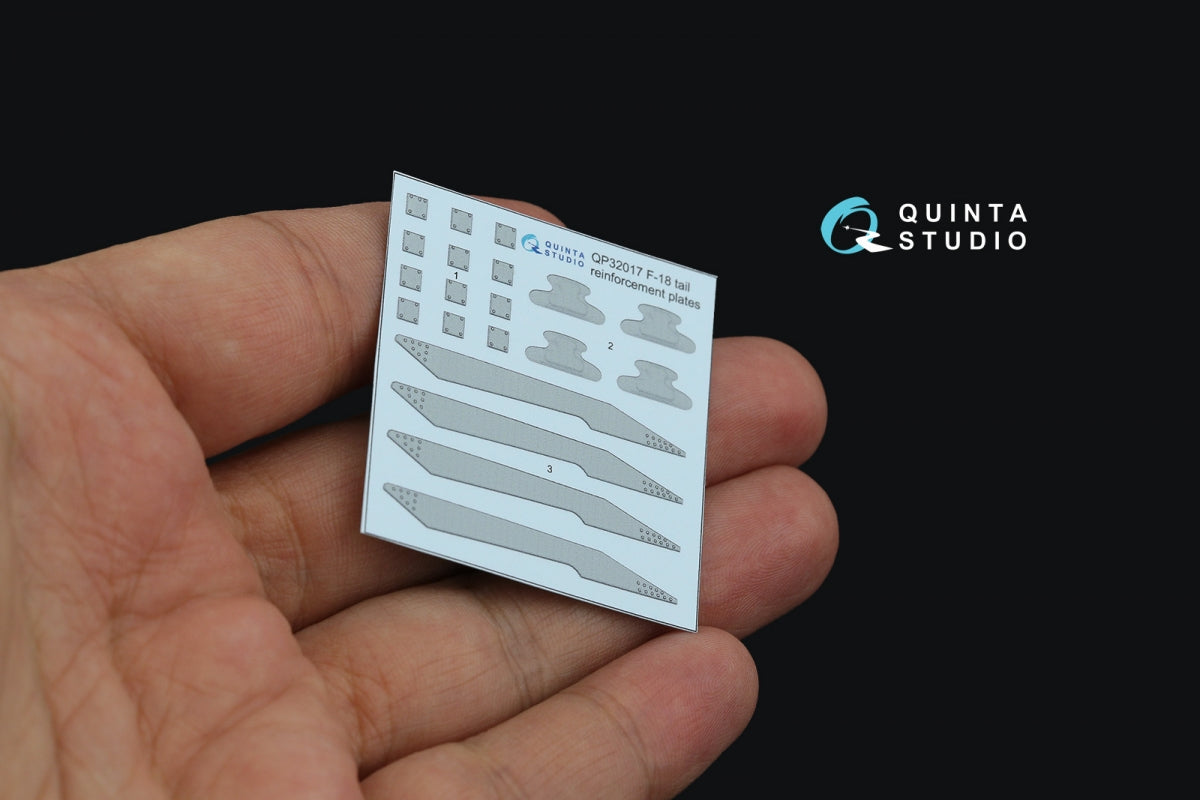 Quinta Studio QP32017 F/A-18A/B/C/D tail reinforcement plates (all kits) 1/32 – zdjęcie 3