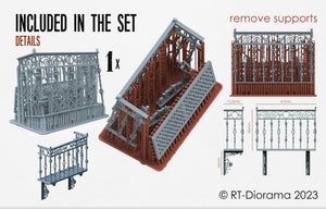 RT-Diorama 35705 Wrought Iron Balcony 1/35 – zdjęcie 2