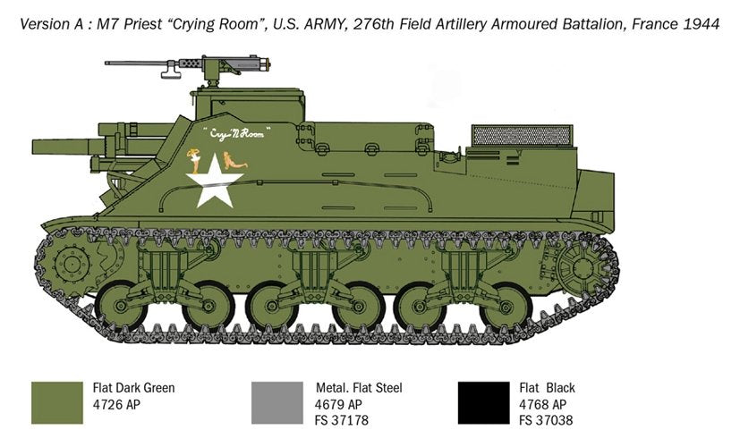 Italeri 6580 M7 Priest Howitzer Motor Carriage 1/35 – imagen 8