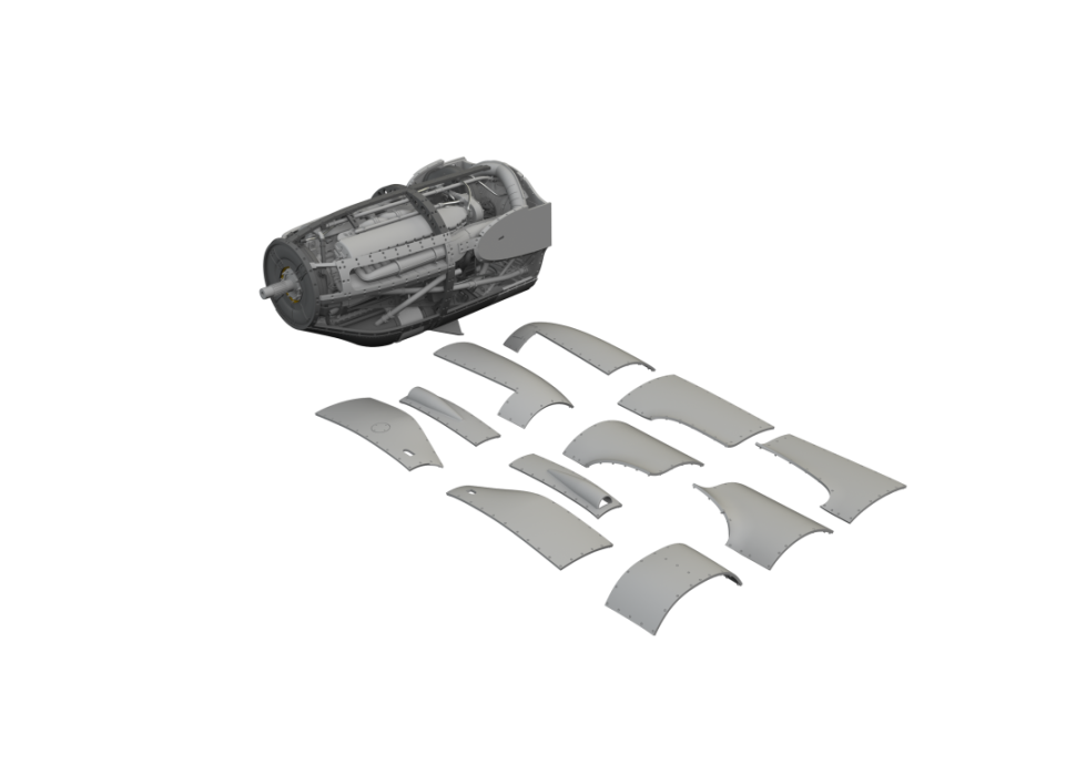 Eduard 6481037 P-38F/G Moteur droit IMPRESSION TAMIYA 1/48 – image 2