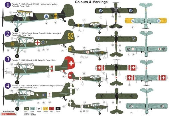 AZ Model AZ7647 Fieseler Fi 156C-1/3/5 “Storch” Foreign Service 1/72 – image 2