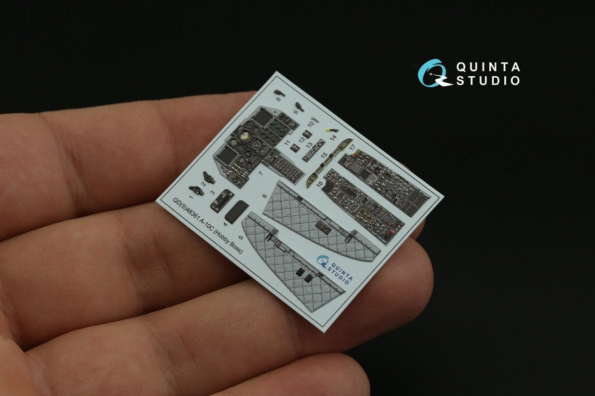 Quinta Studio QD48361 A-10C 3D-Printed &amp;amp; coloured Interior on decal paper (Hobby Boss) 1/48 – imagen 4