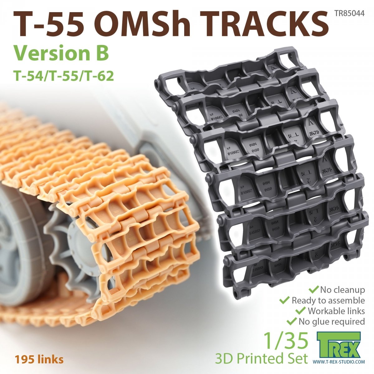 T-Rex Studio TR85044 T-55 OMSh Tracks Version B 1/35