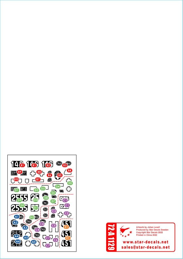Star Decals 72-A1129 Windhund # 1. 116. Pz Division Windhund 1/72 – imagen 2