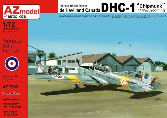 AZmodel AZ7559 DHC-1 Chipmunk T.10 (Anglia, Portugalia) 1/72