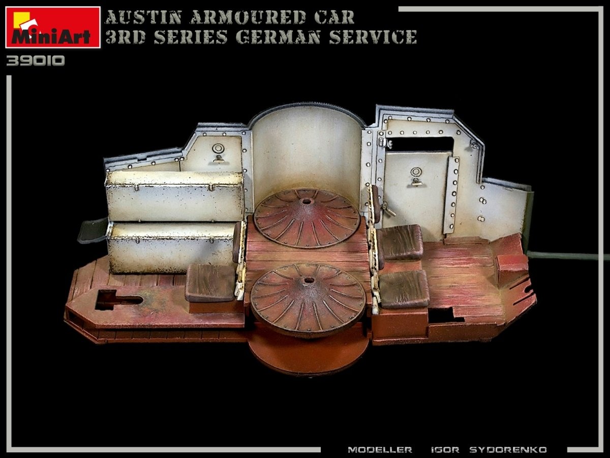 Miniart 39010 AUSTIN ARMOURED CAR 3rd SERIES: GERMAN, AUSTRO-HUNGARIAN, FINNISH SERVICE. INTERIOR KIT 1/35 – imagen 3